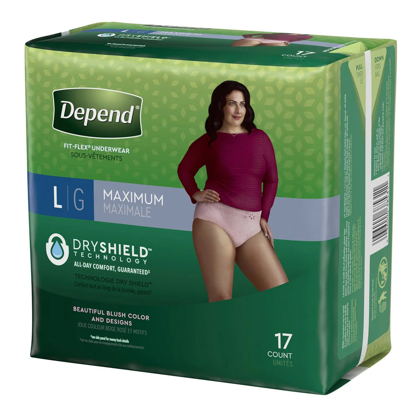 Depend® FIT-FLEX® Womens Absorbent Underwear, Large, Tan Depend® FIT-FLEX®