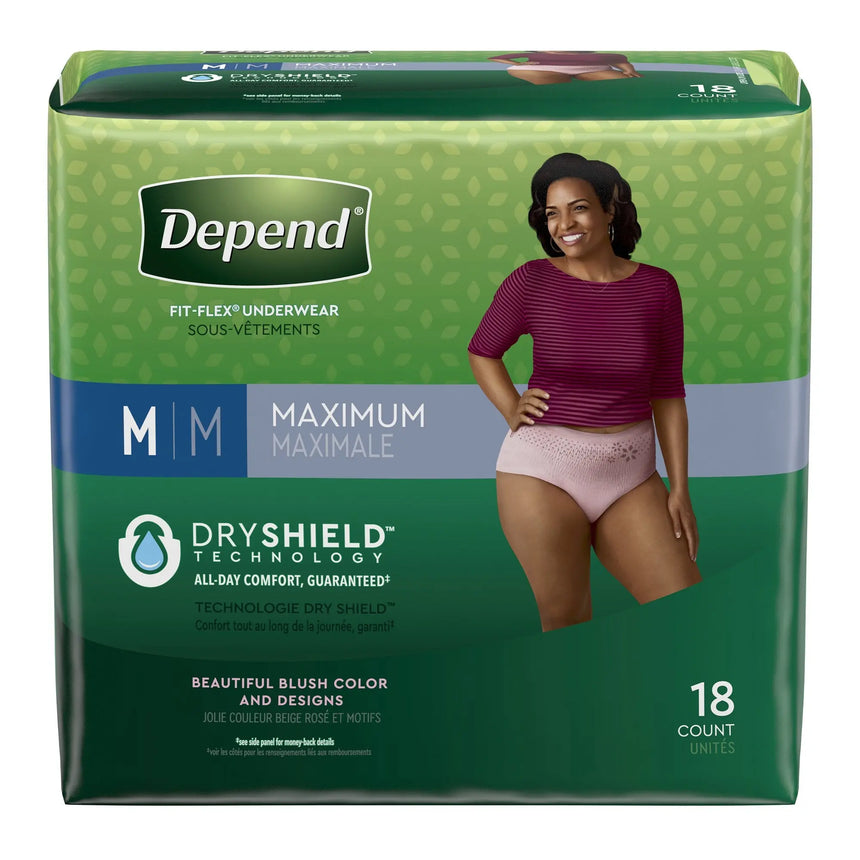 Depend® FIT-FLEX® Womens Absorbent Underwear, Medium, Tan Depend® FIT-FLEX®