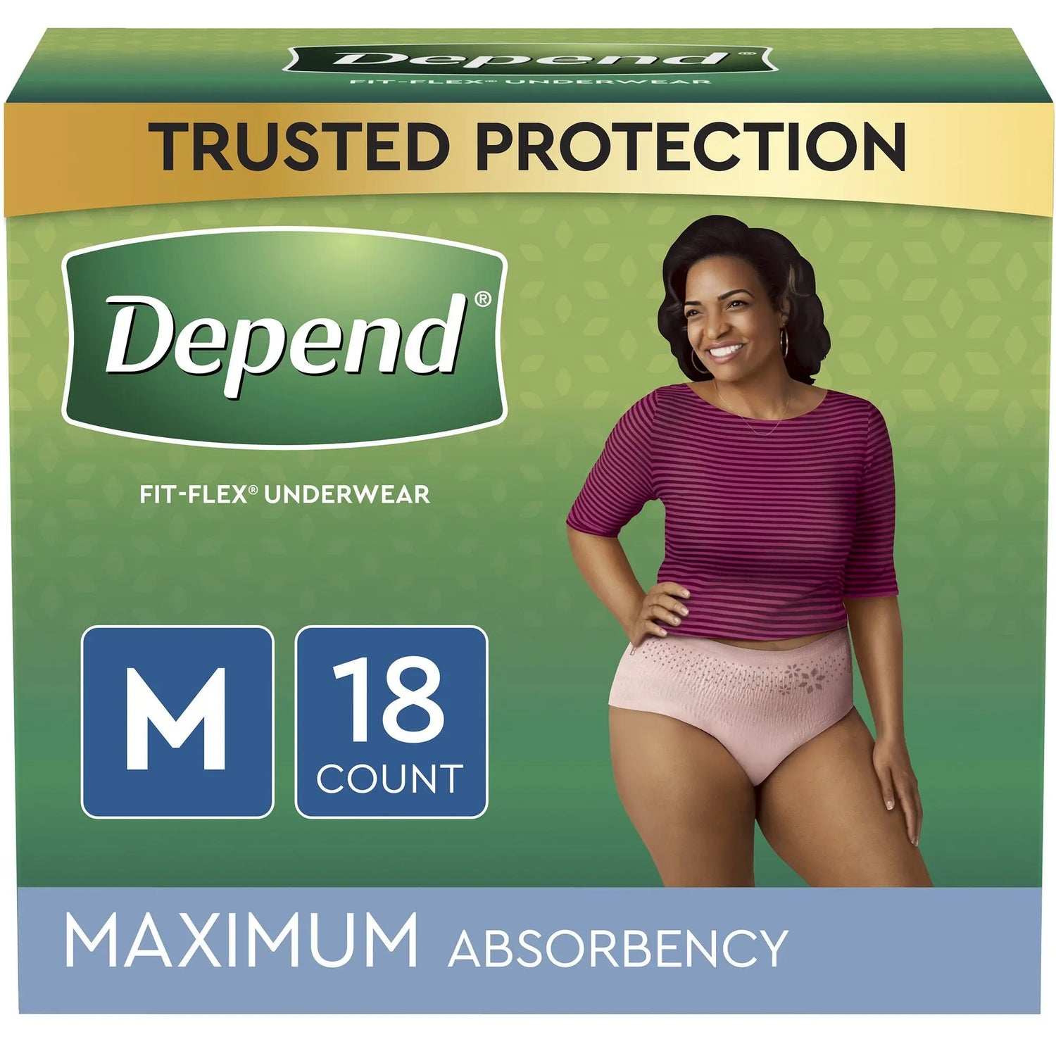 Depend® FIT-FLEX® Womens Absorbent Underwear, Medium, Tan Depend® FIT-FLEX®