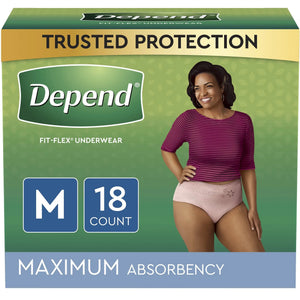 Depend® FIT-FLEX® Womens Absorbent Underwear, Medium, Tan Depend® FIT-FLEX®