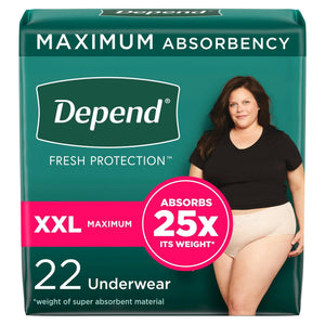 Depend® Fresh Protection™ Womens Maximum Absorbency Underwear, 2X-Large, 22 ct. Depend® Fresh Protection