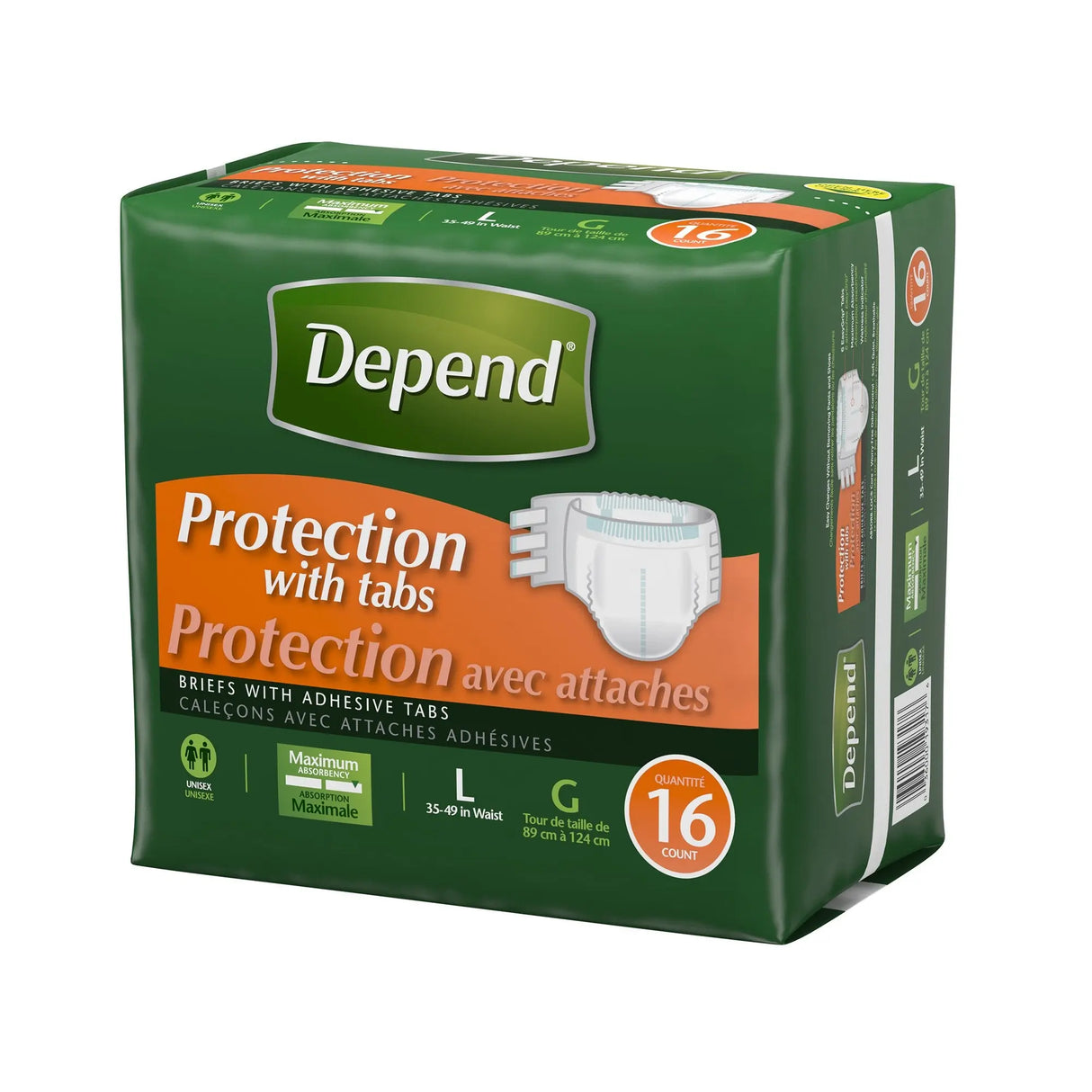 Depend® Maximum Incontinence Brief, Large Depend®