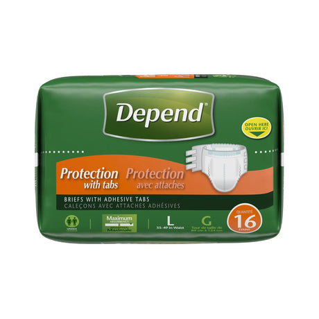 Depend® Maximum Incontinence Brief, Large Depend®