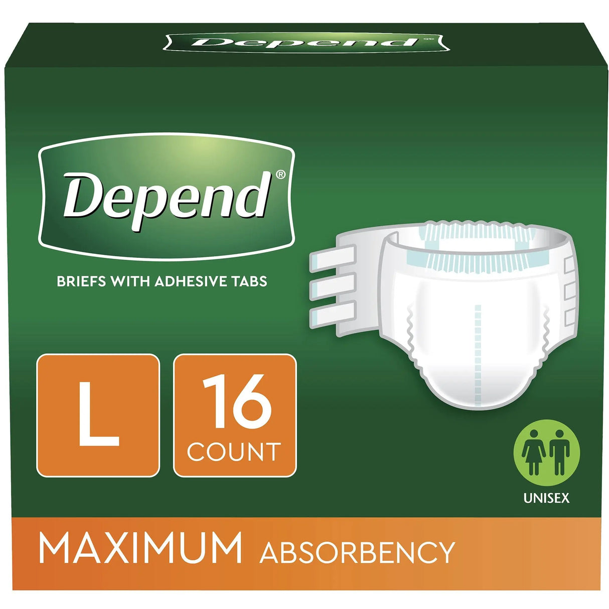 Depend® Maximum Incontinence Brief, Large Depend®