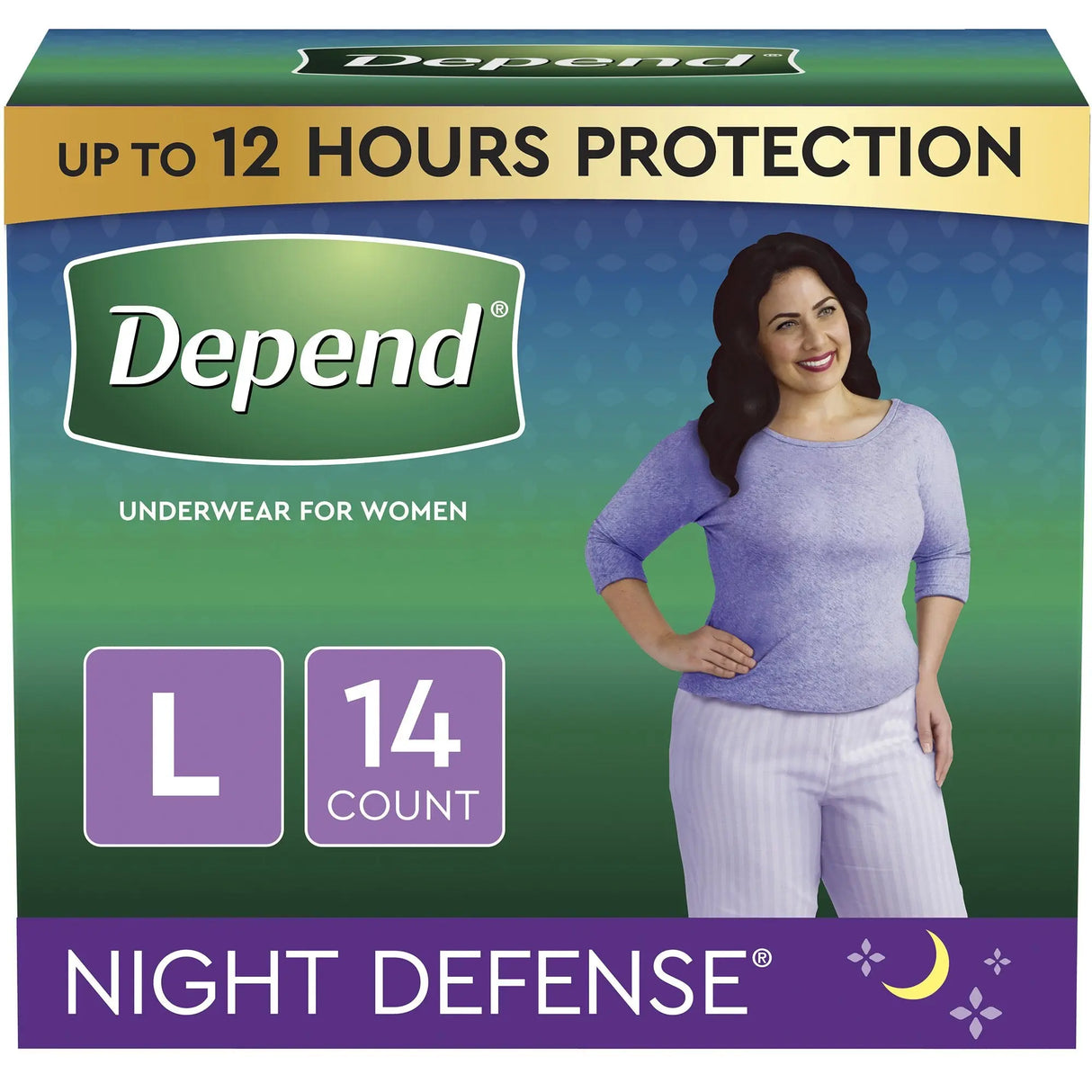 Depend® Night Defense® Absorbent Underwear, Large Depend® Night Defense®