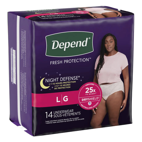 Depend® Night Defense® Absorbent Underwear, Large Depend® Night Defense®