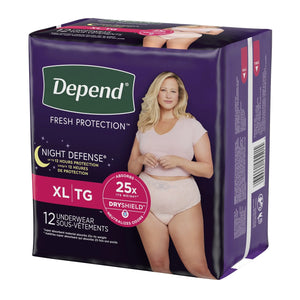 Depend® Night Defense® Womens Absorbent Underwear, X-Large Depend® Night Defense®