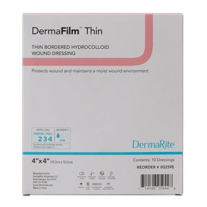 DermaFilm® Hydrocolloid Dressing, 4 x 4 Inch DermaFilm®