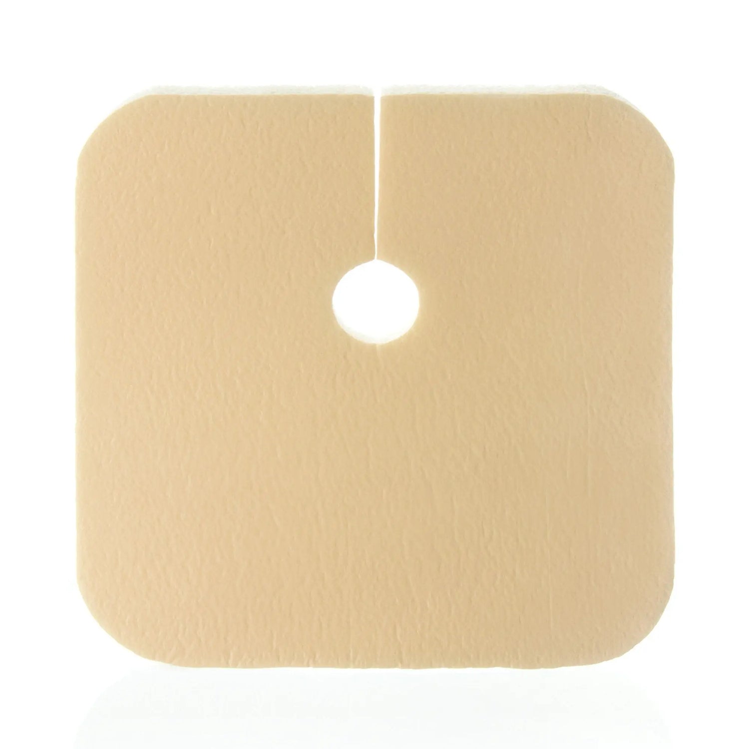 DermaFoam® Tracheostomy Nonadhesive without Border Foam Dressing, 3½ x 3½ Inch DermaFoam® Tracheostomy