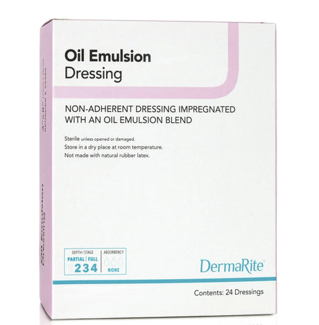 DermaRite® Oil Emulsion Impregnated Dressing, 3 x 3 Inch DermaRite®