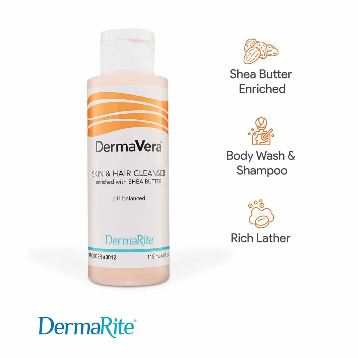 DermaVera® Shampoo and Body Wash 4 oz. Squeeze Bottle DermaVera®