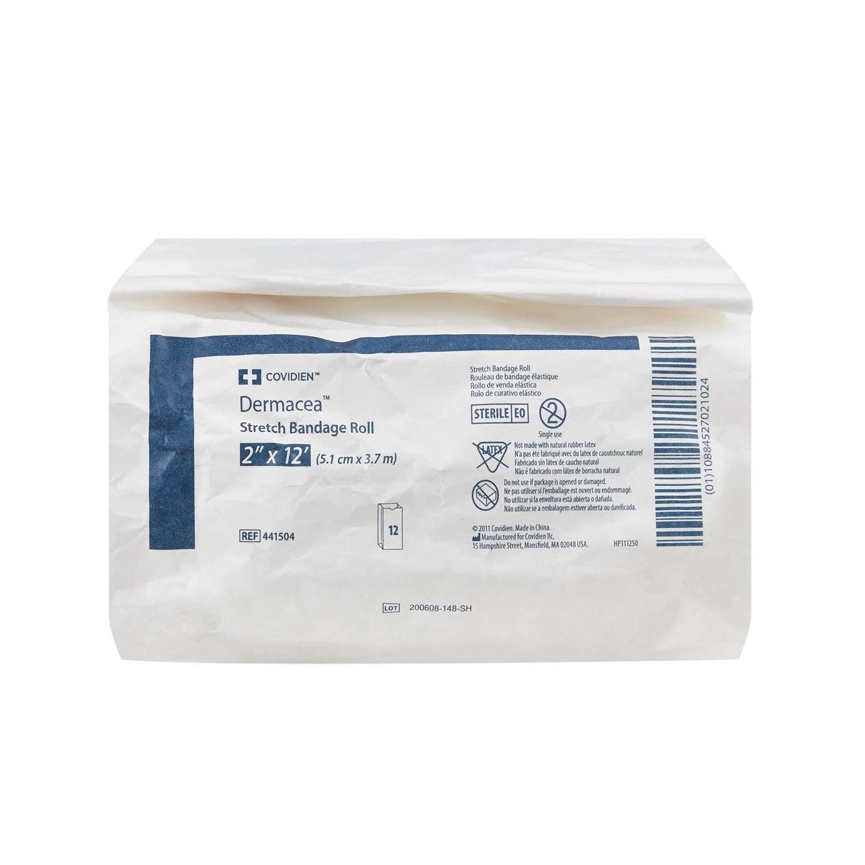 Dermacea™ Sterile Conforming Bandage, 2 Inch x 4 Yard, 1-Ply Dermacea™