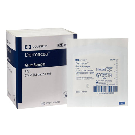 Dermacea™ Sterile Gauze Sponge, 2 x 2 Inch, 8-Ply Dermacea™