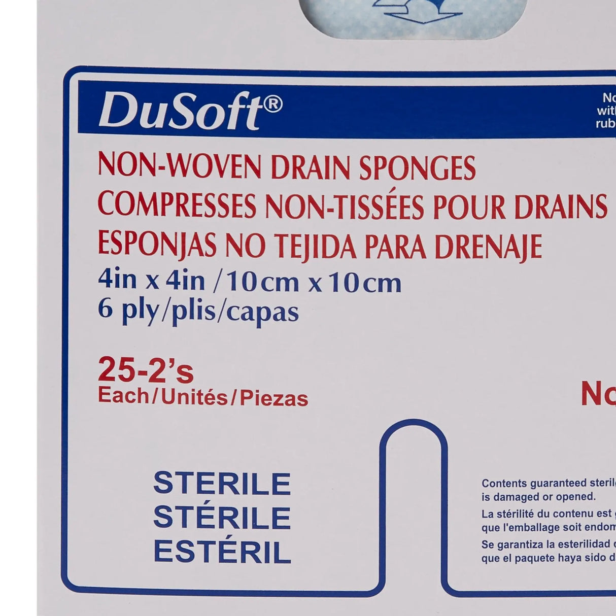 Dumex IV/Drain Split Dressing, 4 x 4 Inch DuSoft®