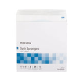 McKesson IV/Drain Split Dressing, 4 x 4 Inch, 6-Ply McKesson