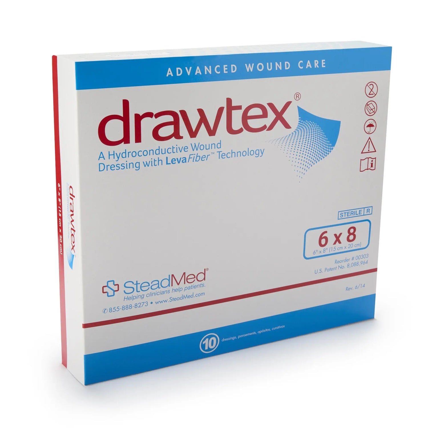 Drawtex Hydroconductive Wound Dressing Drawtex® 6 X 8... | getMovility