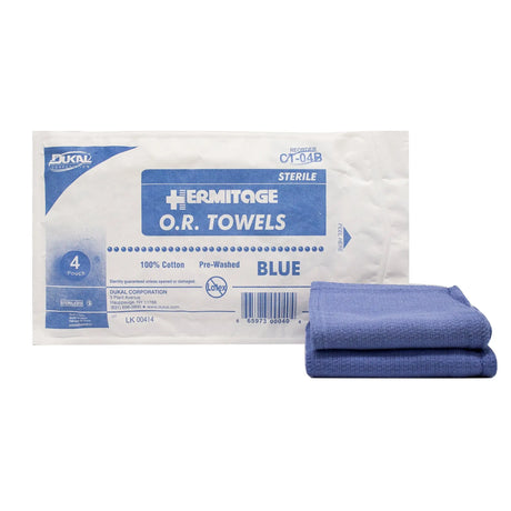 Dukal Sterile Blue O.R. Towel, 17 x 26 Inch Dukal™