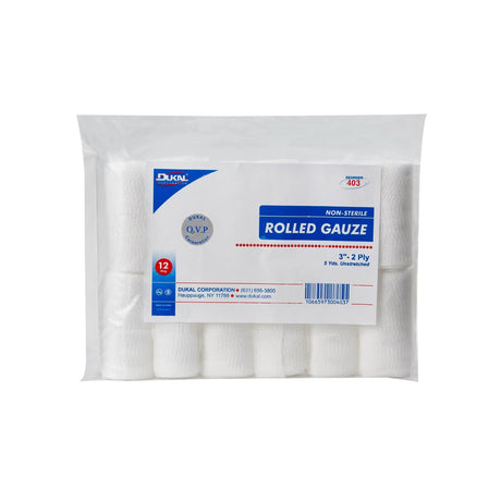 Dukal™ Conforming Bandage, 3 Inch x 5 Yard, 2-Ply Dukal™