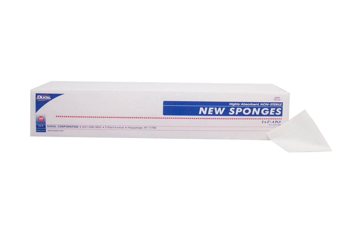 Dukal™ Nonwoven Sponge, 2 x 2 Inch, 4-Ply Dukal™