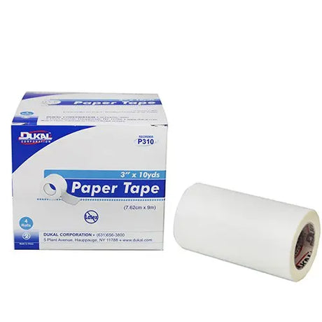 Dukal™ Paper Medical Tape, 3 Inch x 10 Yard, White Dukal™