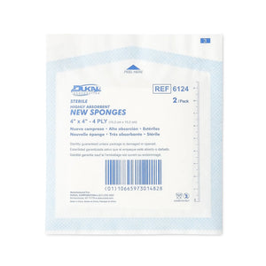 Dukal™ Sterile Nonwoven Sponge, 4 x 4 Inch, 4-Ply Dukal™