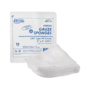 Dukal™ Sterile USP Type VII Gauze Sponge, 4 x 4 Inch, 8-Ply Dukal™