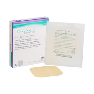 DuoDerm® Extra Thin Hydrocolloid Dressing, 4 x 4 Inch DuoDERM® Extra Thin