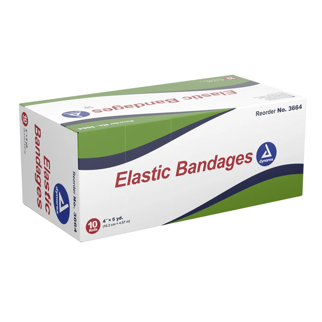 Dynarex® Clip Detached Closure Elastic Bandage, 4 Inch x 5 Yard Dynarex®