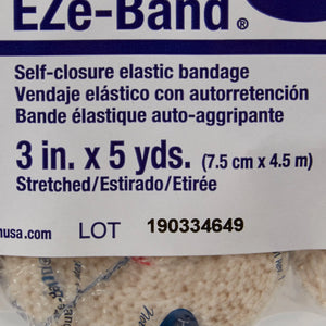 EZe-Band® LF Double Hook and Loop Closure Elastic Bandage, 3 Inch x 5 Yard EZe-Band® LF