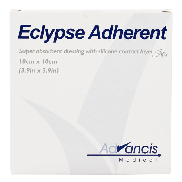 Eclypse® Adherent Super Absorbent Wound Dressing, 4 x 4 Inch Eclypse® Adherent