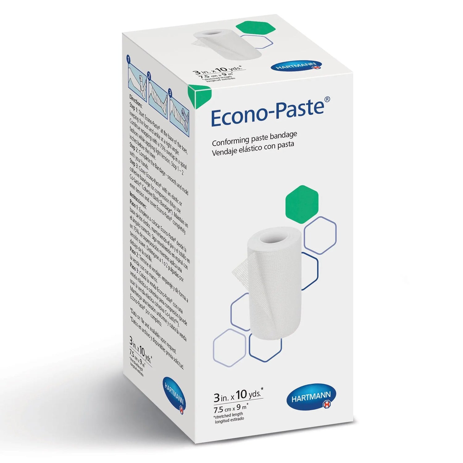 Econo-Paste® Unna Boot, 3 Inch x 10 Yard Econo-Paste®