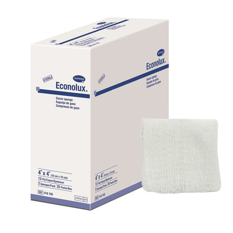 Econolux® Sterile Gauze Sponge, 4 x 4 Inch, 12-Ply Econolux®