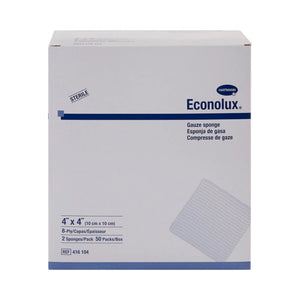 Econolux® Sterile Gauze Sponge, 4 x 4 Inch, 8-Ply Econolux®