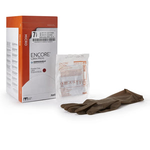 Encore® Latex Micro Surgical Glove, Size 7.5, Brown ENCORE® Latex Micro