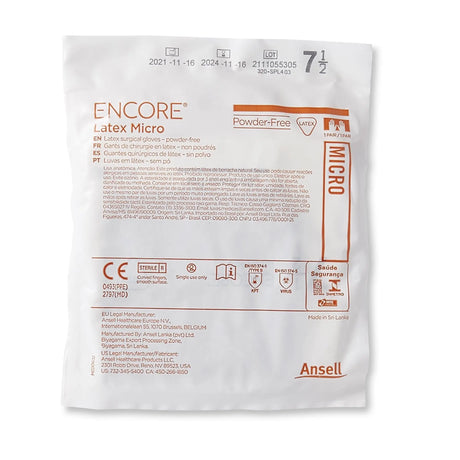 Encore® Latex Micro Surgical Glove, Size 7.5, Brown ENCORE® Latex Micro