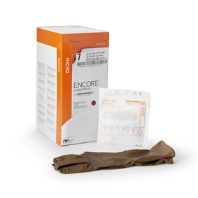 Encore® Latex Micro Surgical Glove, Size 7, Brown ENCORE® Latex Micro