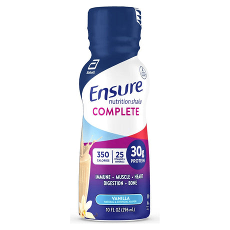 Ensure Complete® Nutrition Shake, Vanilla, 10-ounce bottle Ensure® Complete