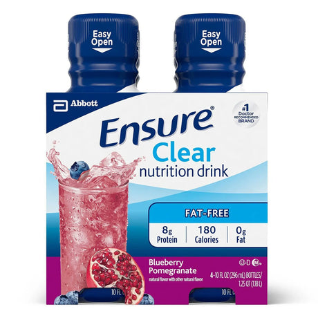 Ensure® Clear Therapeutic Nutrition, Blueberry Pomegranate, 10-ounce bottle Ensure® Clear