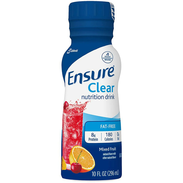 Ensure® Clear Therapeutic Nutrition, Mixed Fruit, 10-ounce bottle Ensure® Clear