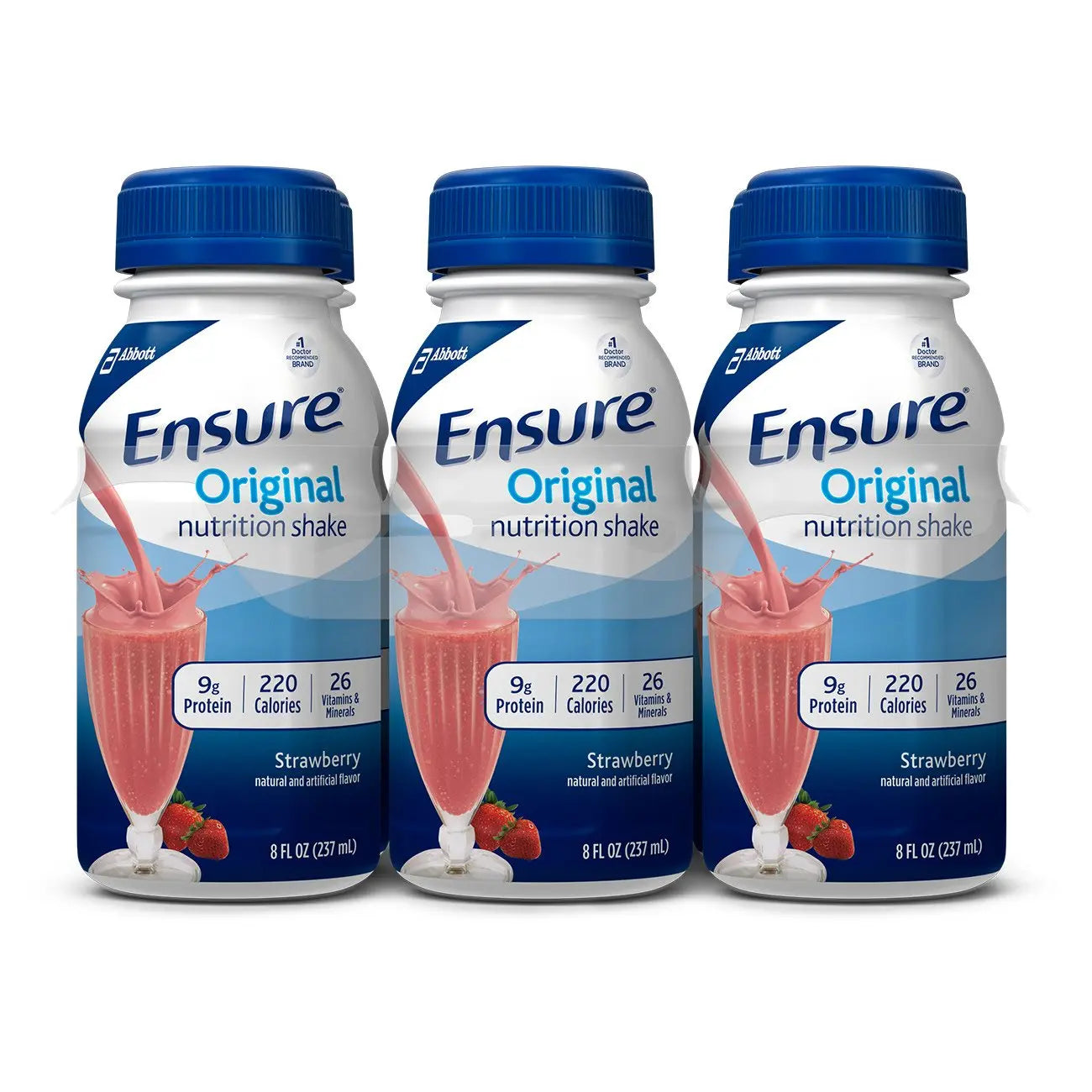 Ensure® Original Nutrition Shake, Strawberry, 8-ounce bottle Ensure® Original Shake
