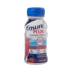 Ensure® Plus Nutrition Shake, Strawberry, 8-ounce bottle Ensure® Plus Nutrition Shake