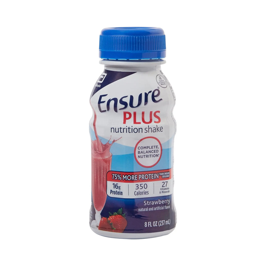 Ensure® Plus Nutrition Shake, Strawberry, 8-ounce bottle Ensure® Plus Nutrition Shake
