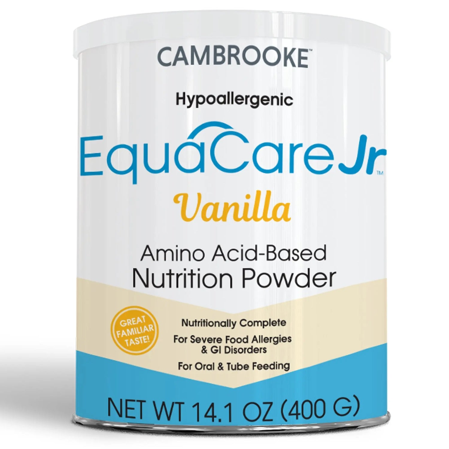 EquaCare Jr™ Vanilla Amino Acid–Based Nutrition Powder for Oral & Tube Feeding, 14.1-ounce Can EquaCare Jr™