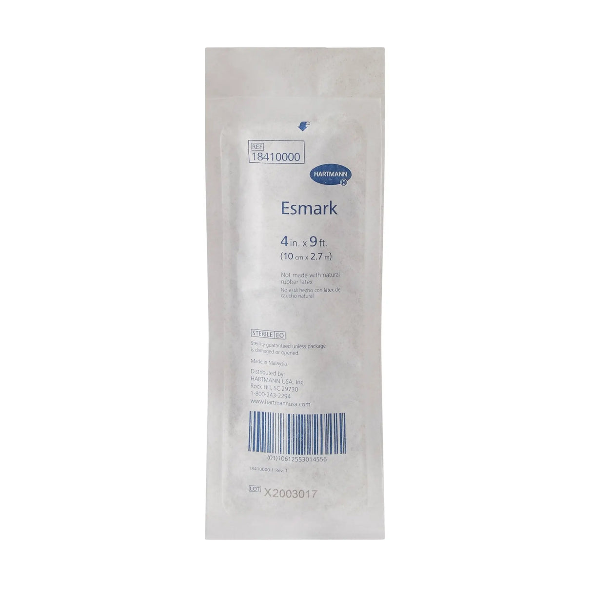 Esmark LF No Closure Esmark Compression Bandage, 4 Inch x 3 Yard Esmark LF