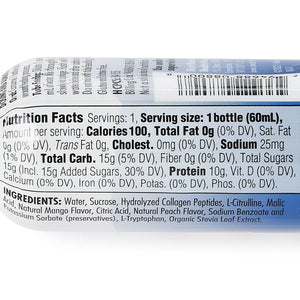 Expedite™ Mango-Peach Concentrated Collagen Dipeptides Medical Food, 2-ounce bottle Expedite