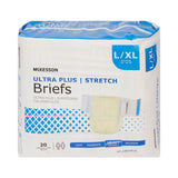 McKesson Ultra Plus Stretch Heavy Absorbency Incontinence Brief, Large / Extra Large McKesson Ultra Plus Stretch