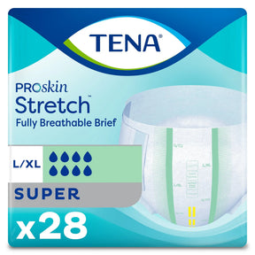 Tena® Stretch™ Super Incontinence Brief, Large / Extra Large TENA ProSkin Stretch™ Super