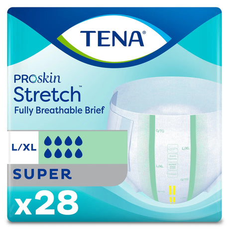 Tena® Stretch™ Super Incontinence Brief, Large / Extra Large TENA ProSkin Stretch™ Super