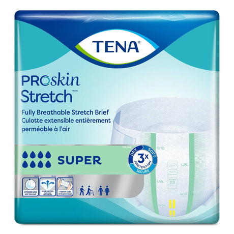 Tena® Stretch™ Super Incontinence Brief, Large / Extra Large TENA ProSkin Stretch™ Super