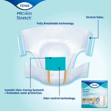 Tena® Stretch™ Ultra Incontinence Brief, Large / Extra Large TENA ProSkin Stretch™ Ultra